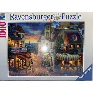 Ravensburger Puzzle 1000 Piece Cafe & Bar at Sunset Paris Germany Made